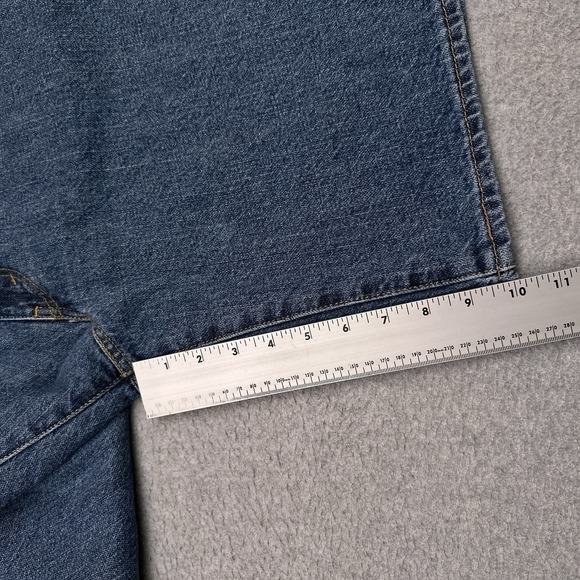 Levis 550 Jean Shorts Men 42 Relaxed Fit 10" Denim Jorts 100% Cotton Dad (Tag44) - Picture 4 of 10